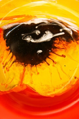 Abstract sun eye painting